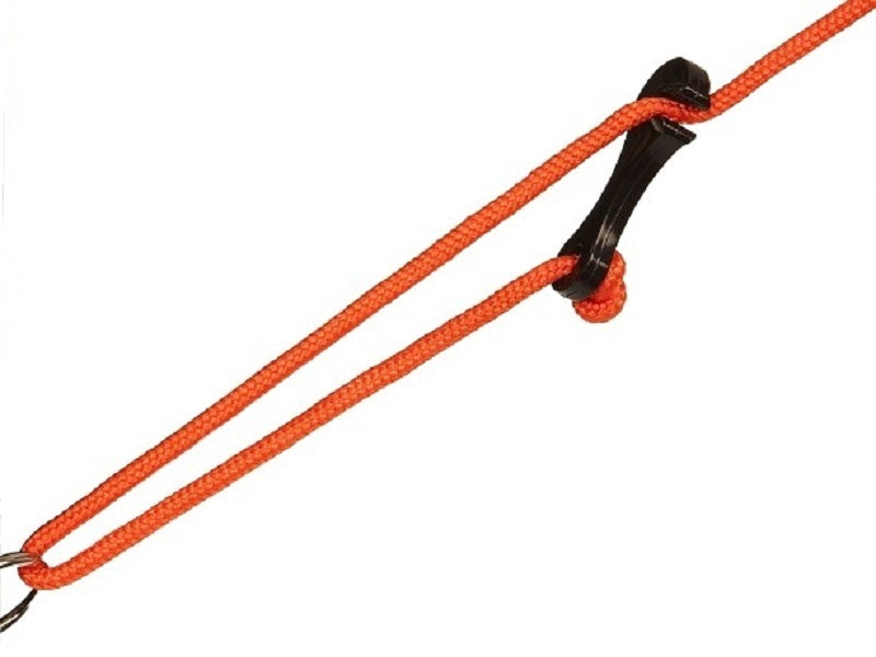 Oztent Guy Rope, with patented clip and distinctive orange colour.